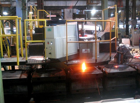 Sistema de vazamento automático ou semi-automático para ligas de metais ferrosos